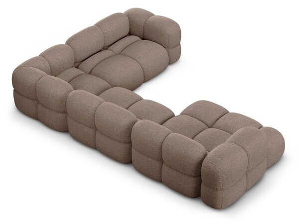 Brązowy narożnik (prawostronny/w kształcie litery U) Loretto – Cosmopolitan Design