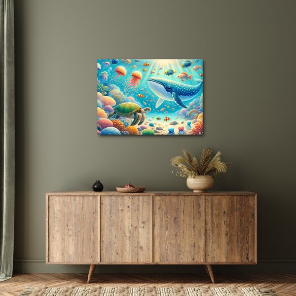 Obraz - Świat pod wodą (70x50 cm)