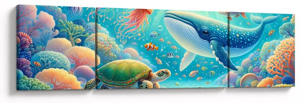 Obraz - Świat pod wodą (170x50 cm)