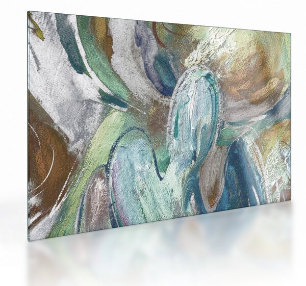 Obraz na szkle - Abstrakcyjny obraz postaci (70x50 cm)