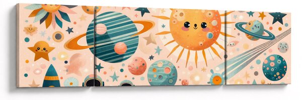Obraz - Kawałki z kosmosu (170x50 cm)