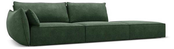 Ciemnozielony szezlong (lewostronny) Vanda – Mazzini Sofas