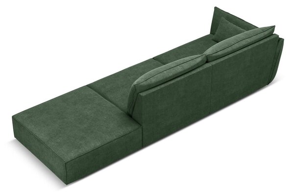 Ciemnozielony szezlong (lewostronny) Vanda – Mazzini Sofas