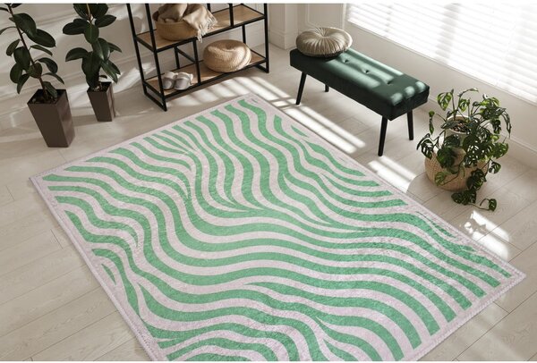Zielony dywan odpowiedni do prania 60x100 cm Green Zebra – Vitaus