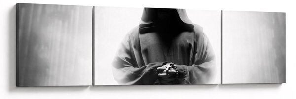 Obraz - Mnich w klasztorze (170x50 cm)