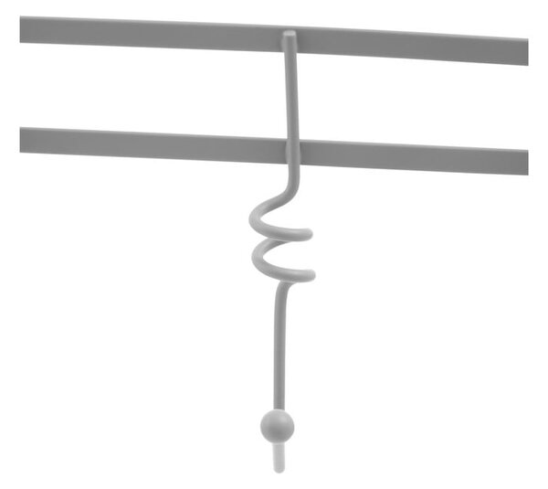 Szary metalowy wieszak na drzwi 46 cm Jaxen – Premier Housewares