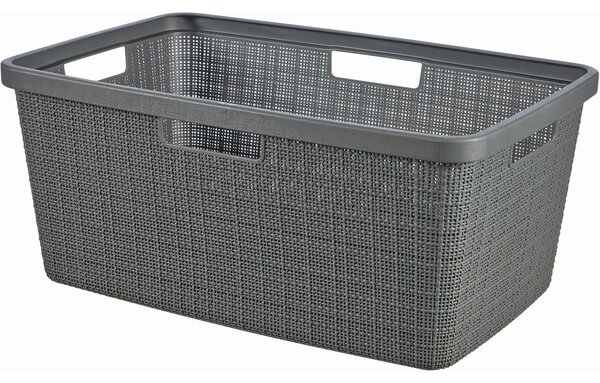Curver Kosz na czystą bieliznę Jute 46 l,ciemnoszary