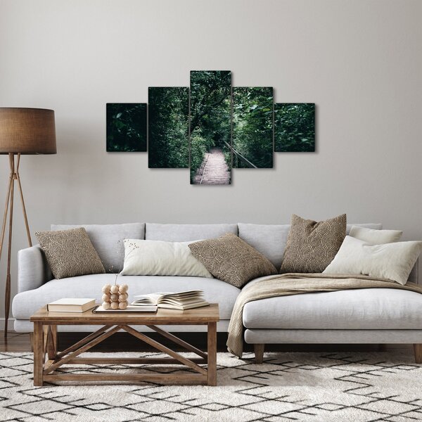 Obraz - Ścieżka przez las (125x70 cm)