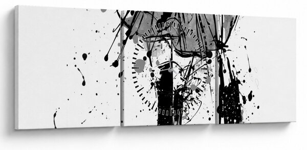 Obraz - Pokaz mody (z zegarem) (90x30 cm)