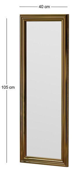 Lustro Smooth Gold 40 x 105 cm
