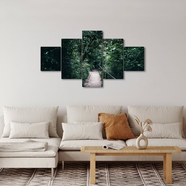 Obraz - Ścieżka przez las (125x70 cm)
