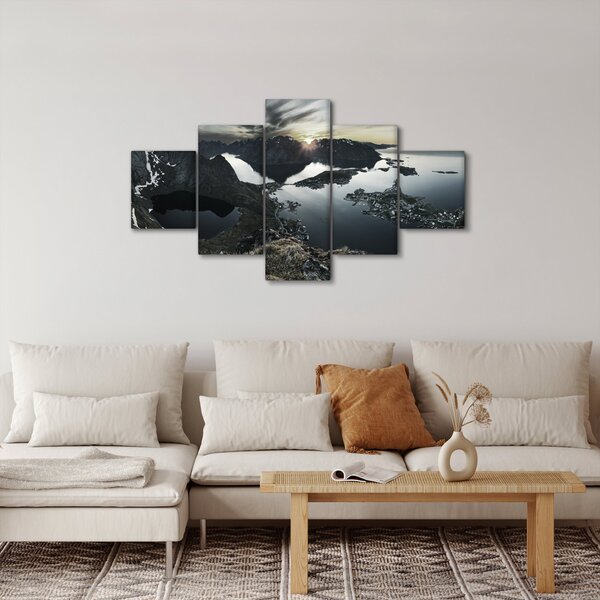 Obraz - Norweskie góry (125x70 cm)