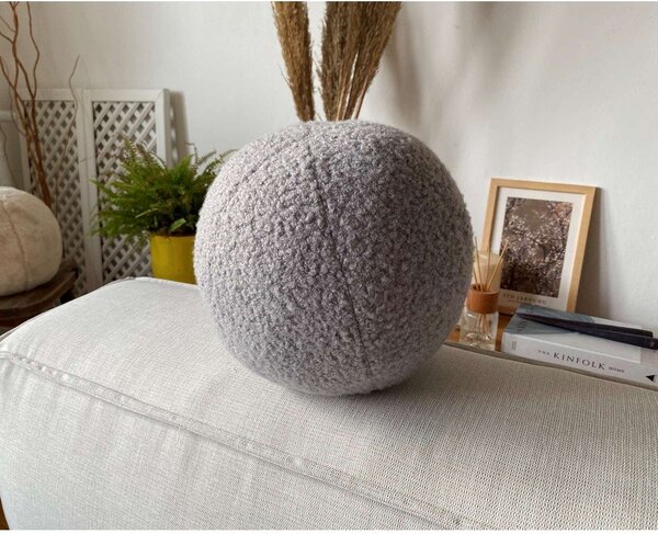 Poduszka dekoracyjna z materiału bouclé ø 20 cm Top – Mioli Decor