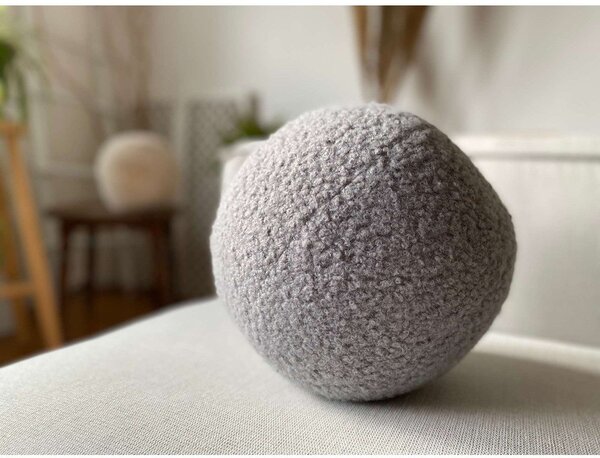Poduszka dekoracyjna z materiału bouclé ø 20 cm Top – Mioli Decor