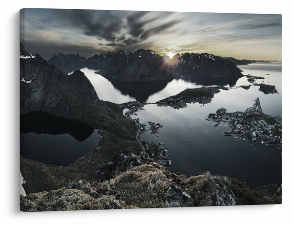 Obraz - Norweskie góry (70x50 cm)