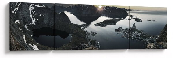 Obraz - Norweskie góry (170x50 cm)