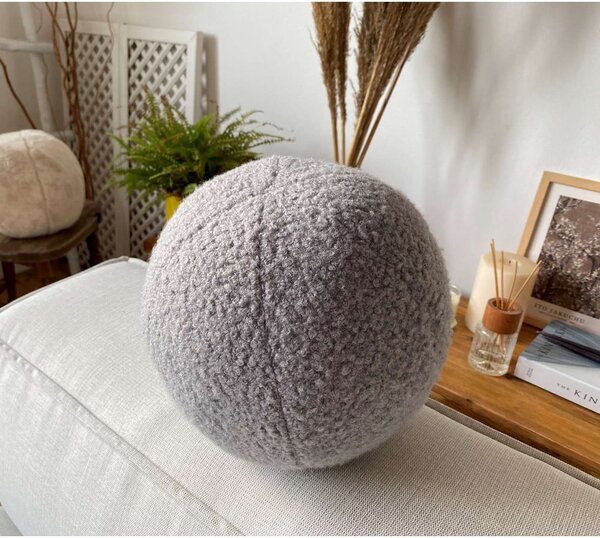 Poduszka dekoracyjna z materiału bouclé ø 20 cm Top – Mioli Decor