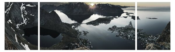 Obraz - Norweskie góry (170x50 cm)