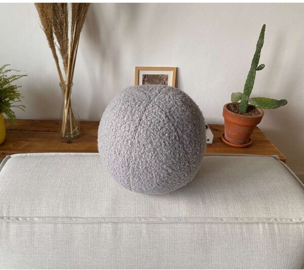 Poduszka dekoracyjna z materiału bouclé ø 20 cm Top – Mioli Decor