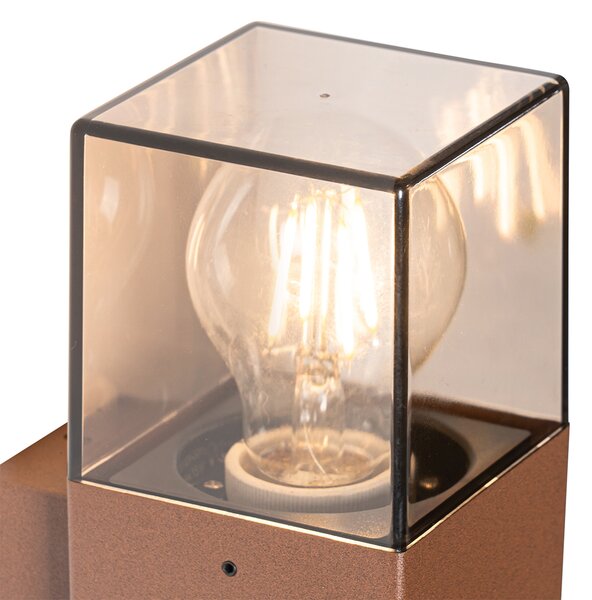 Industrialna lampa ścienna zewnętrzna rdzawo-brązowa IP44 - Denmark