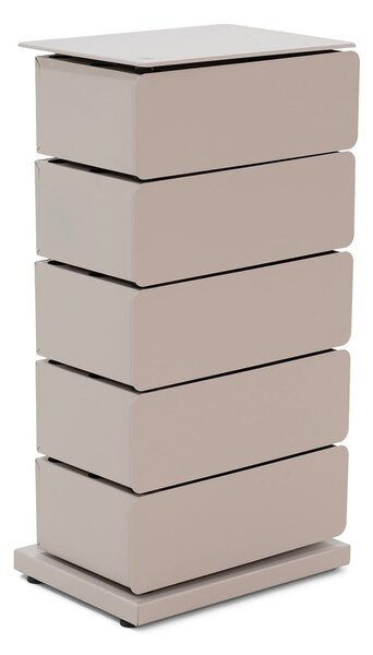 Szarobrązowa metalowa komoda 37x72x26 cm Joey – Spinder Design