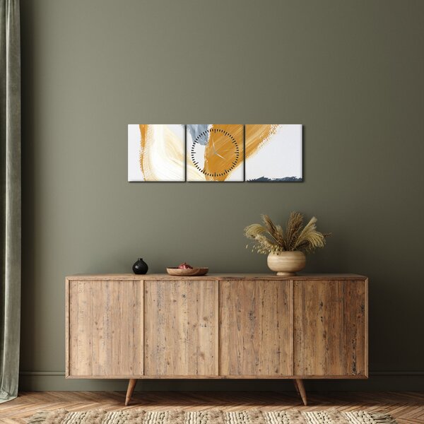 Obraz - Minimalistyczny obraz (z zegarem) (90x30 cm)