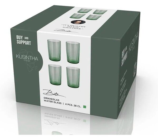 Szklanki zestaw 4 szt. 280 ml Kusintha – Bitz