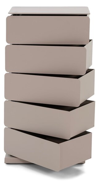 Szarobrązowa metalowa komoda 37x72x26 cm Joey – Spinder Design