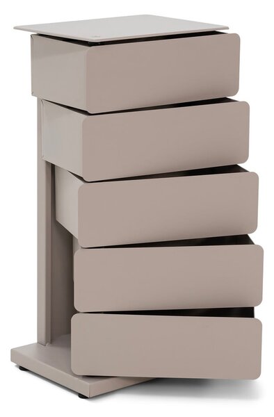 Szarobrązowa metalowa komoda 37x72x26 cm Joey – Spinder Design