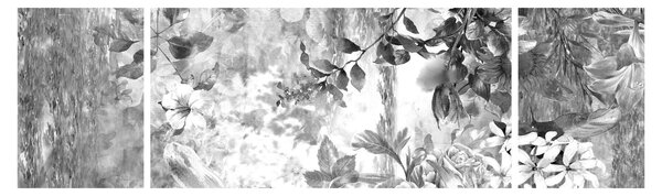 Obraz - Romantyczny ogród (170x50 cm)