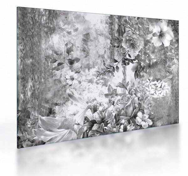 Obraz na szkle - Romantyczny ogród (70x50 cm)