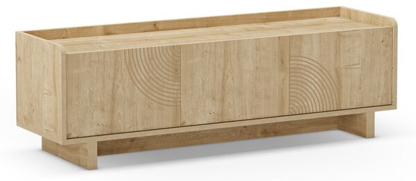 Szafka pod TV w dekorze dębu w naturalnym kolorze 140x45x40 cm Daira – Marckeric