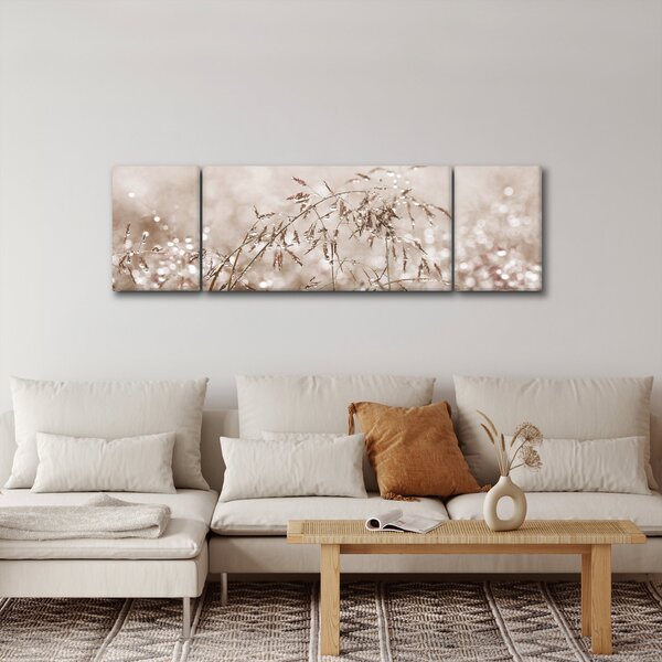 Obraz - Łąka w odcieniach brązu (170x50 cm)