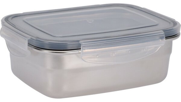 Excellent Houseware Pojemnik ze stali nierdzewnejz pokrywką plastikową 500 ml, 0,5 l