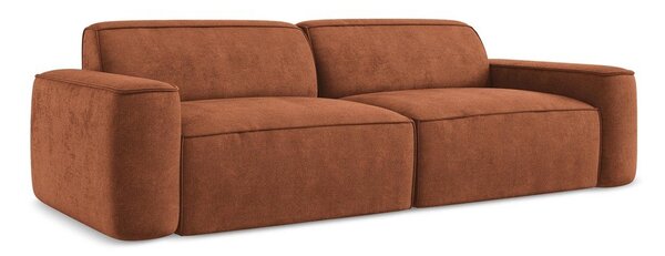 Sofa z tkaniny szenilowej w kolorze terakoty 244 cm Omao – Makamii