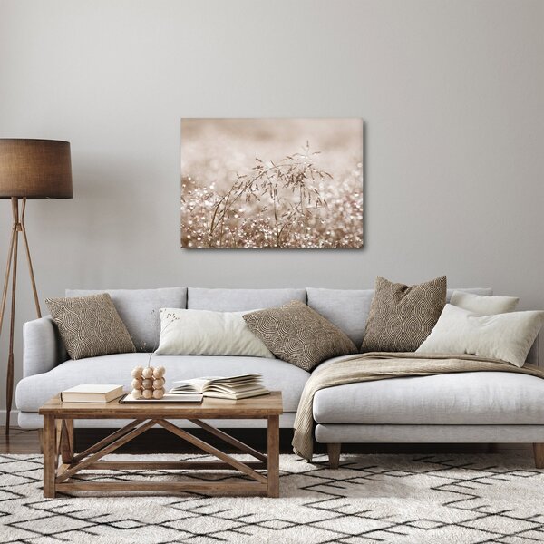 Obraz - Łąka w odcieniach brązu (70x50 cm)