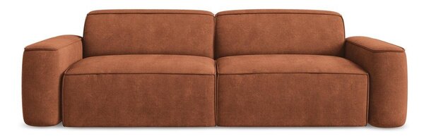Sofa z tkaniny szenilowej w kolorze terakoty 244 cm Omao – Makamii