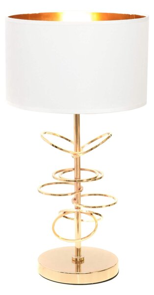 GLAMOUR LAMPA NOCNA BIAŁO-ZŁOTA MILARI