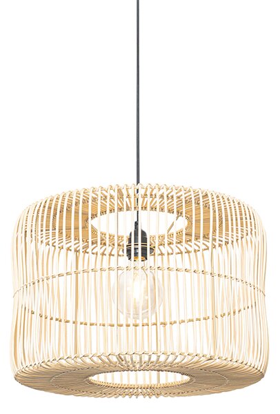 Orientalna lampa wisząca rattanowa 45 cm - Maud Oswietlenie wewnetrzne