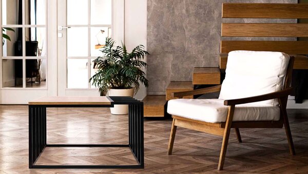 Industrialny stolik kawowy do salonu H7-E79