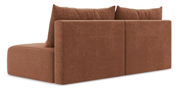 Ceglasta rozkładana/ze schowkiem sofa 216 cm Kalena – Makamii