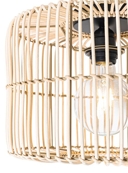Orientalna lampa sufitowa z rattanu - Maud