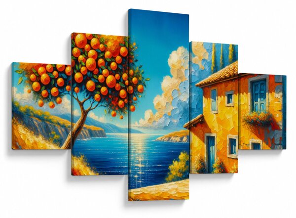 Obraz - Dom z pomarańczami II. (125x70 cm)