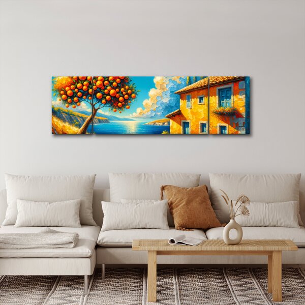Obraz - Dom z pomarańczami II. (170x50 cm)