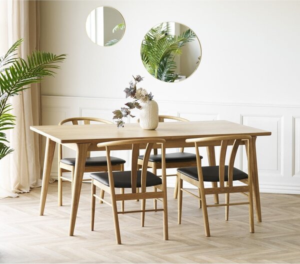 Rozkładany stół z dodatkowym blatem w dekorze dębu 90x180 cm Darwin – House Nordic
