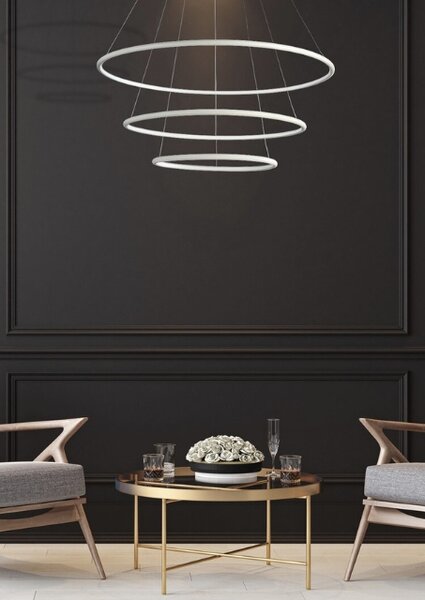 Potrójna okrągła lampa wisząca led - K436 H2-K56