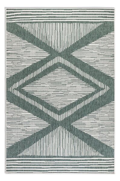 Zielono-kremowy dywan odpowiedni na zewnątrz 120x170 cm Gemini – Elle Decoration