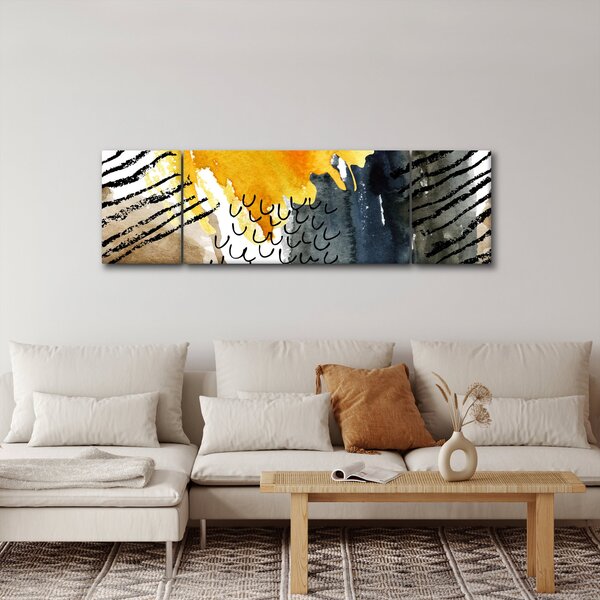 Obraz - Abstrakcyjna akwarela (170x50 cm)