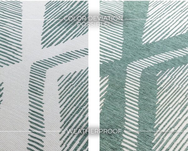 Zielono-kremowy dywan odpowiedni na zewnątrz 120x170 cm Gemini – Elle Decoration