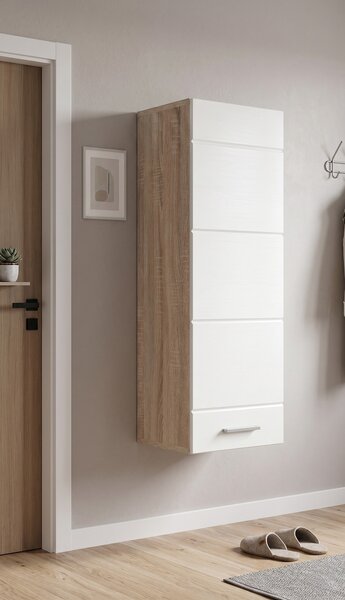 Szafka wisząca 1D Imola Dąb Sonoma 40 cm Biały mat